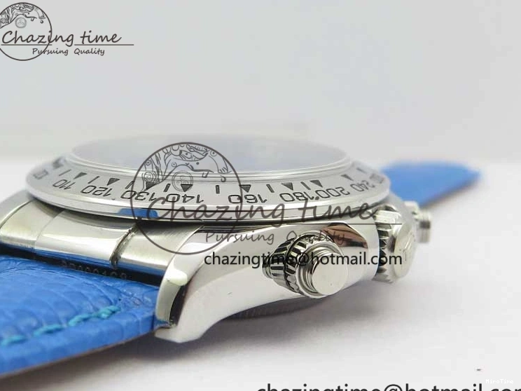 MiroTime 0215 Elegant Daytona 116519 OXF Best Edition Blue Dial on Blue Leather Strap A 3073